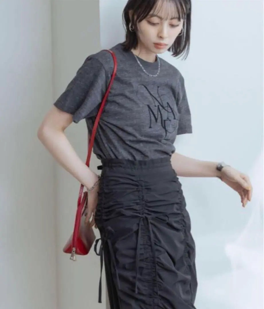 Amy Law Drawstring Gathered Skirt Eimee Law Long Skirt