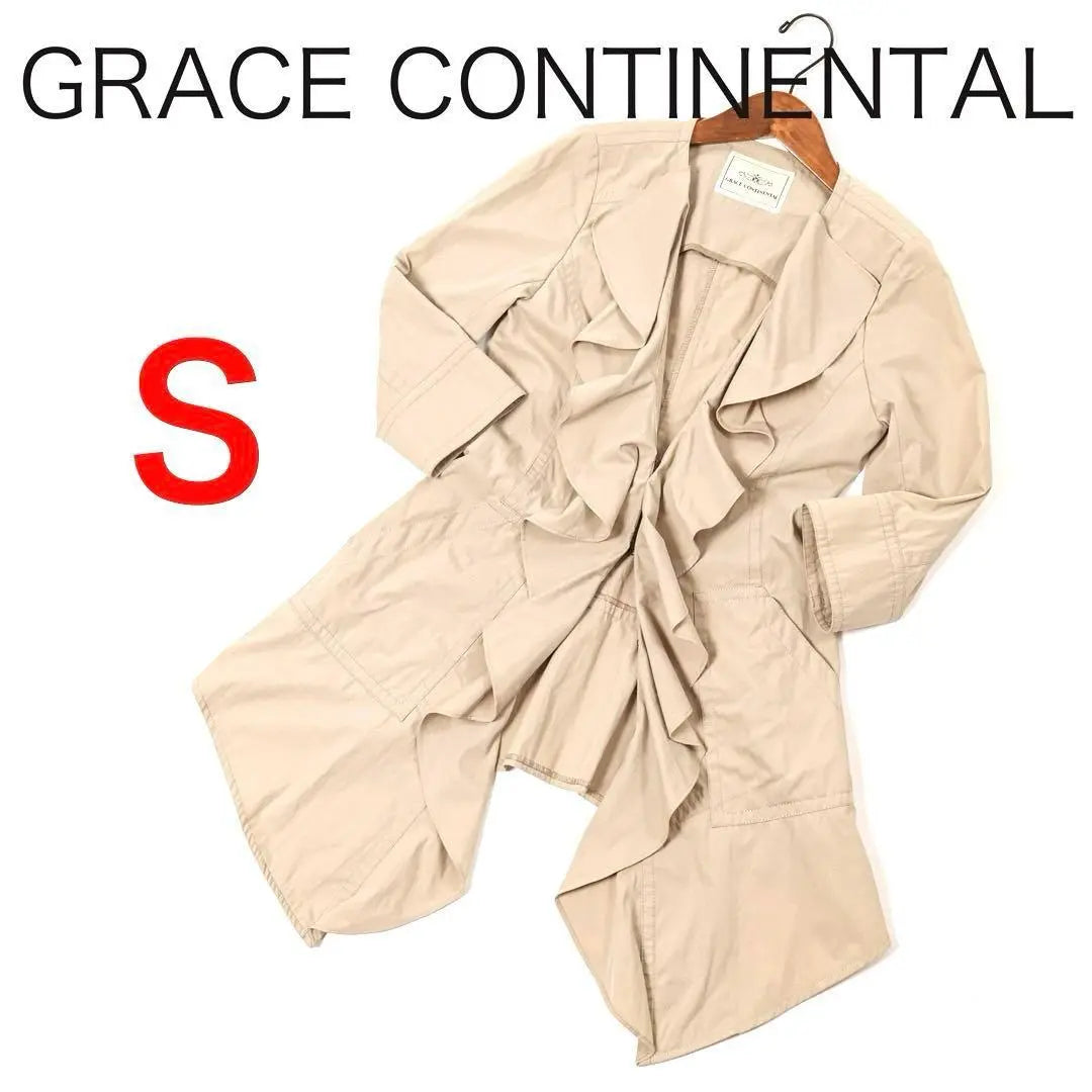 E2640◾️Gabardina con volantes continental Grace￼