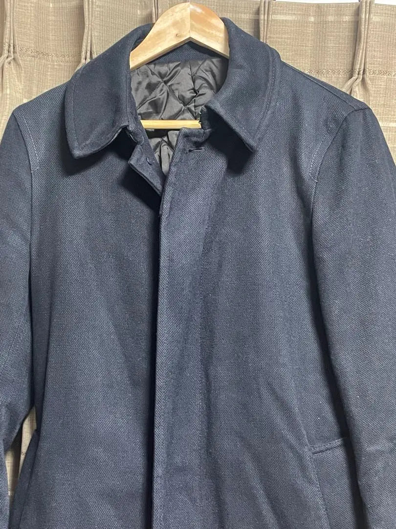 ABBAHOUSE Navy Trench Coat Men's