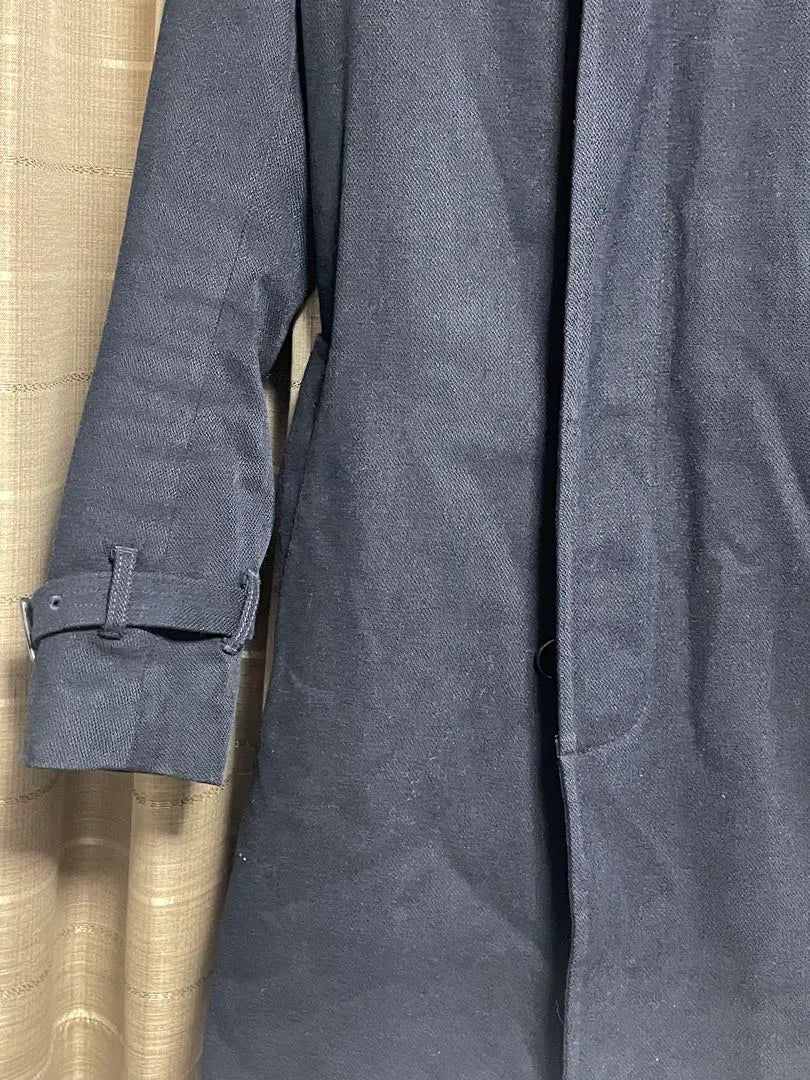 ABBAHOUSE Navy Trench Coat Men's