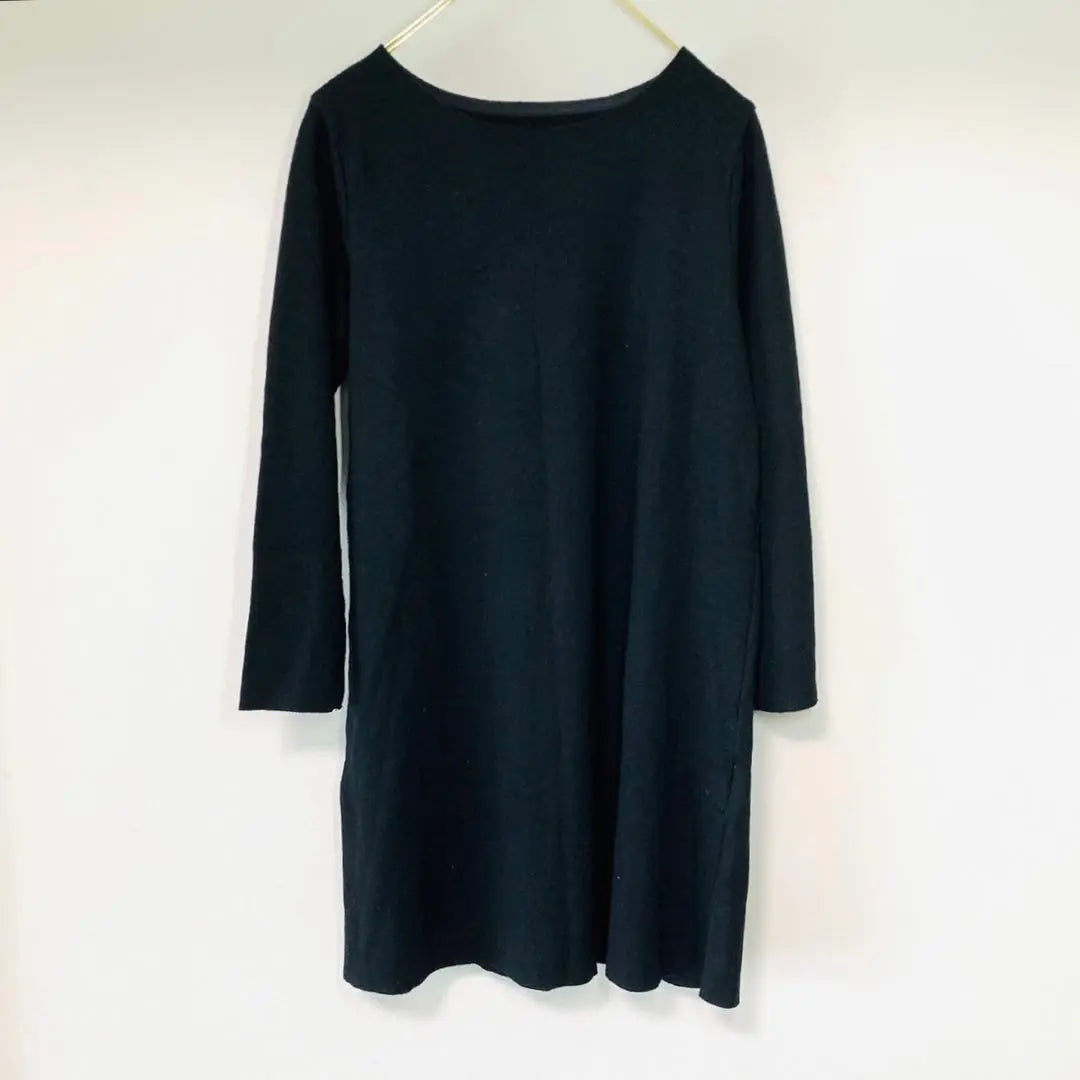 ✨Good condition✨ Framework [100% wool] Tunic cut and sew Simple black