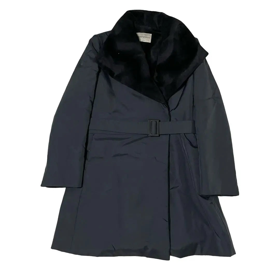 Emporio Armani Reversible Coat 90s Black Women's 42