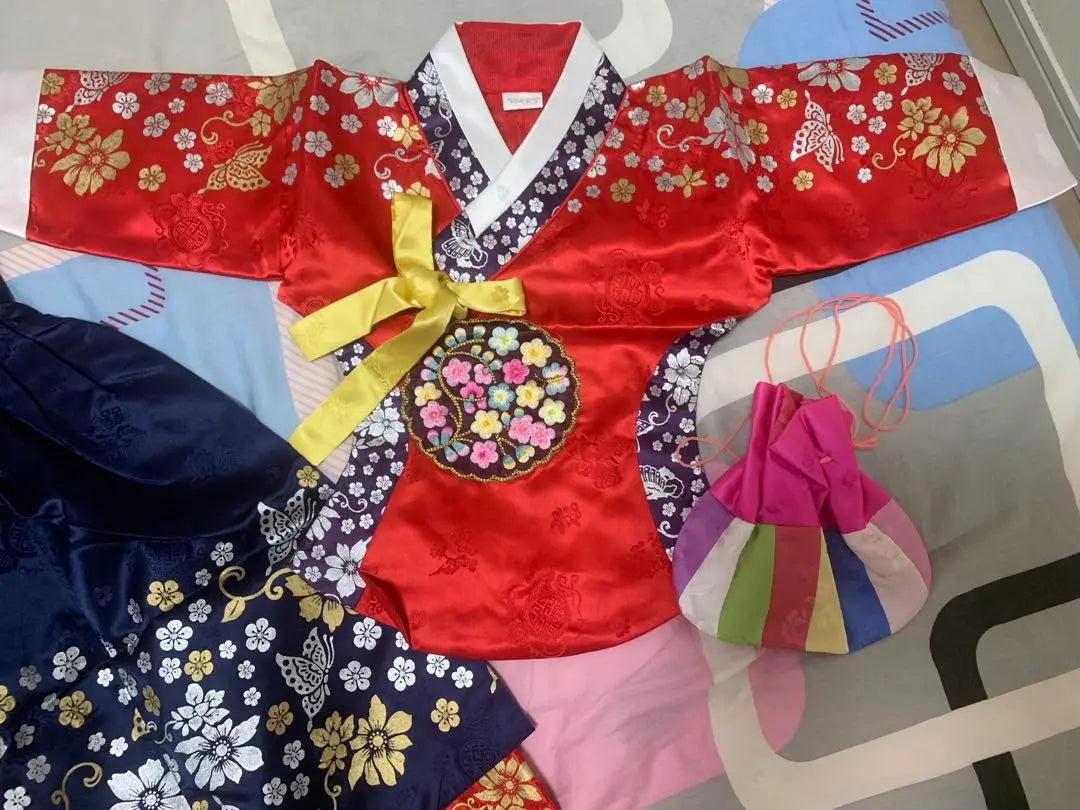 Hermosa condición Han Pool Girl Traje coreano Chogori coreano Niño Pajichogori Ropa tradicional coreana | 美品 韓服女児 韓国民族衣装 韓国チョゴリ 子供 パジチョゴリ 韓国伝統服