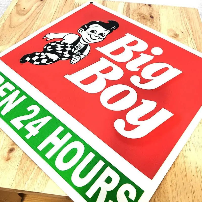 Tin Sign Big Boy Classic Metal Sign BIg Boy Antique