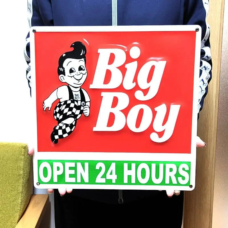 Tin Sign Big Boy Classic Metal Sign BIg Boy Antique