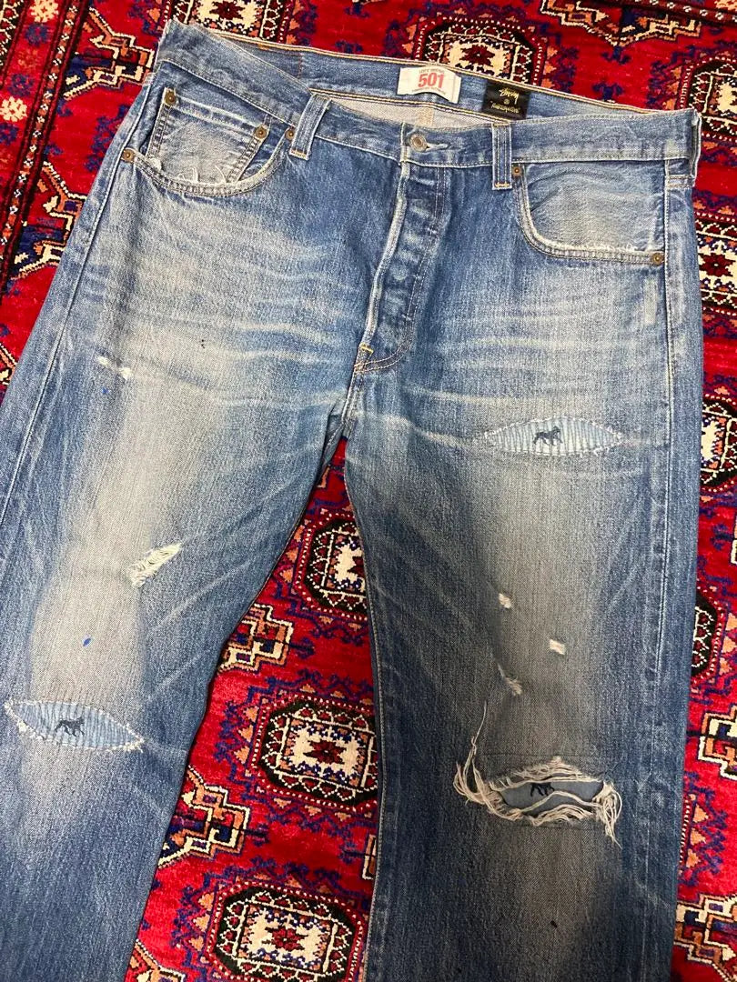 STUSSY 30th Anniversary Levi's Stussy Denim Jeans