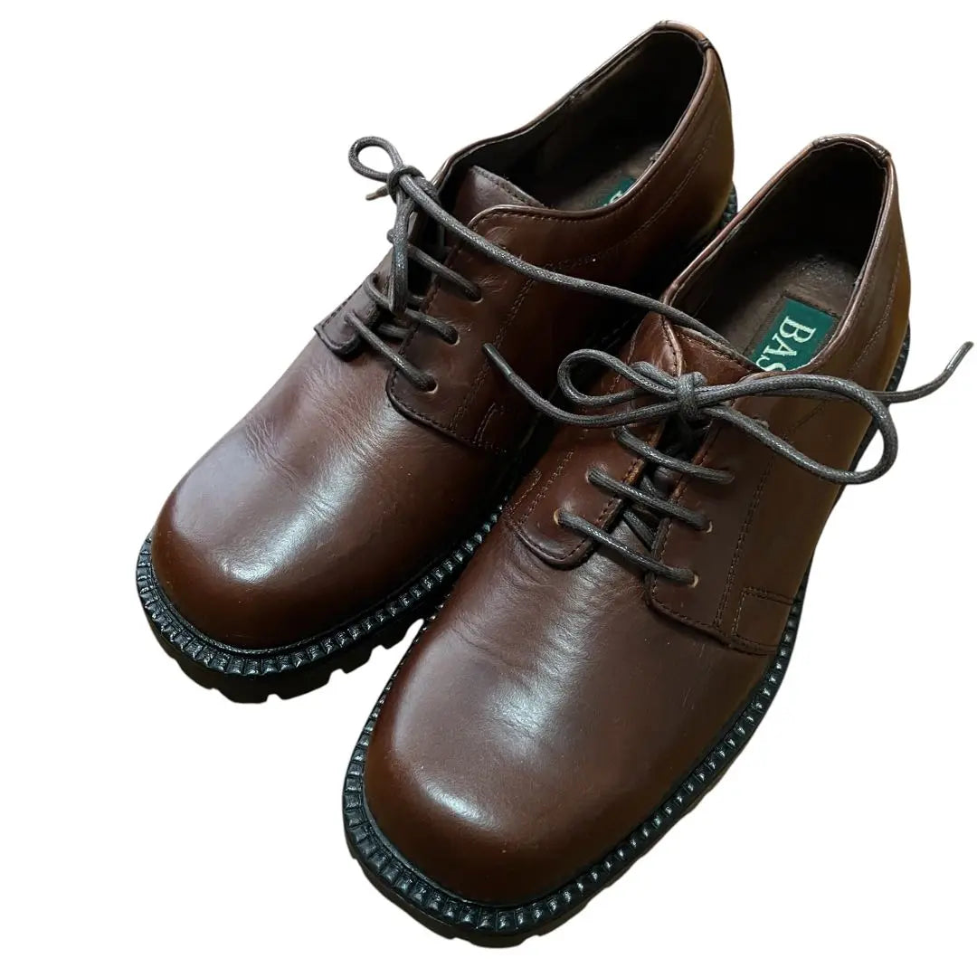 Bass Brown Leather Lace-Up Shoes