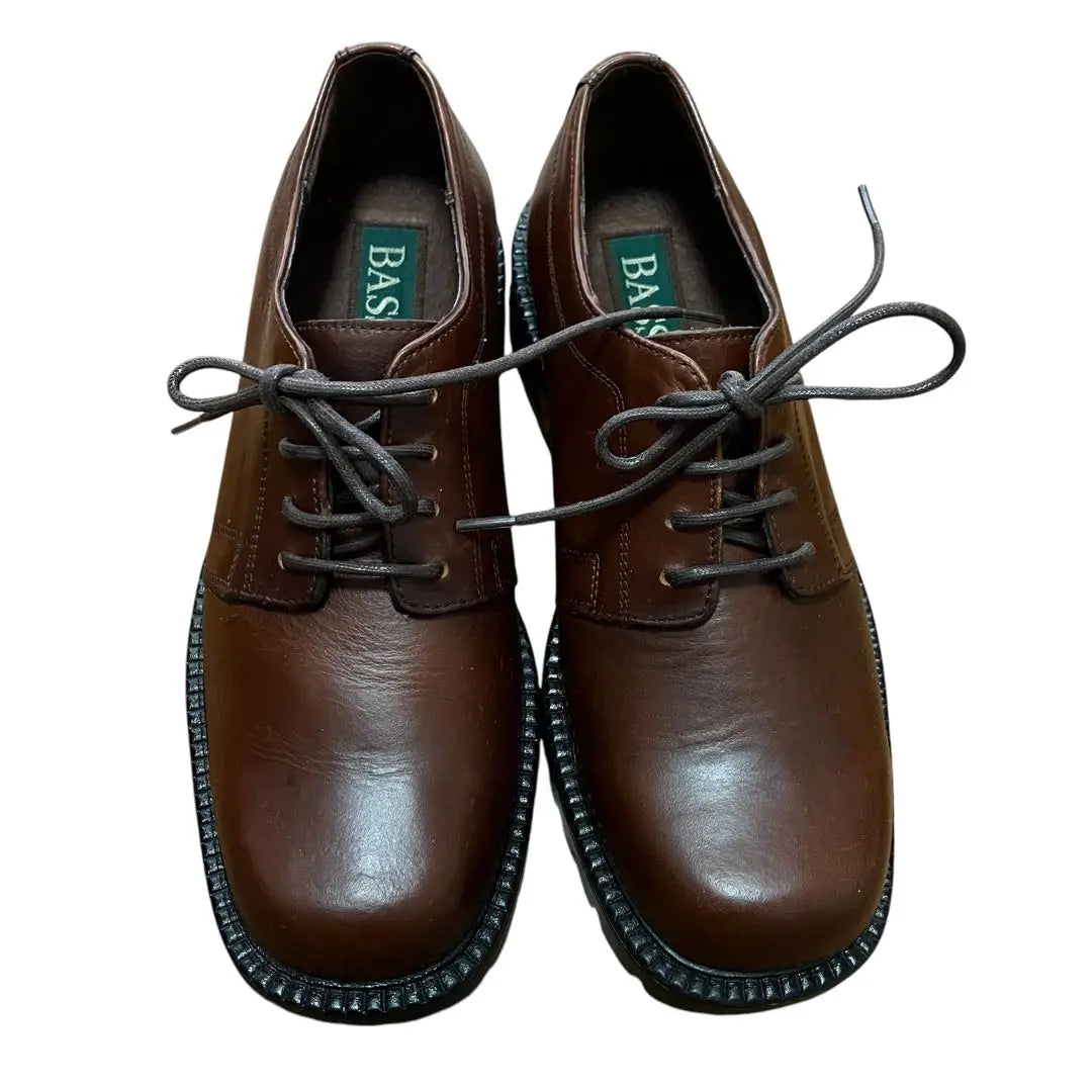 Bass Brown Leather Lace-Up Shoes