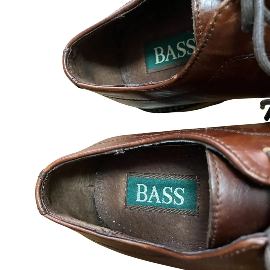 Bass Brown Leather Lace-Up Shoes