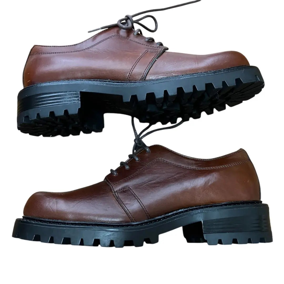 Bass Brown Leather Lace-Up Shoes