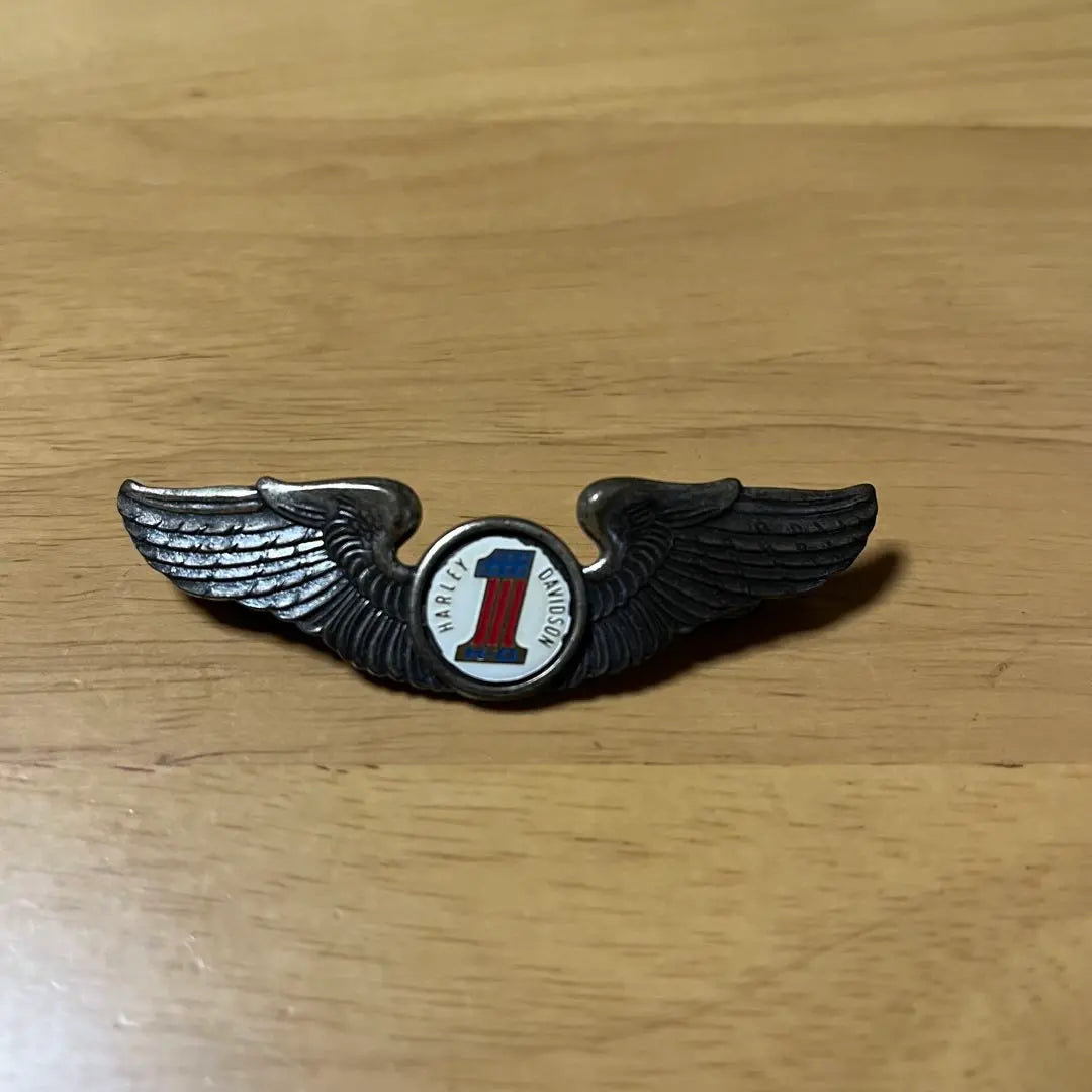 [Ropa usada] Insignia de pin Harley Davidson n.° 1 Wing