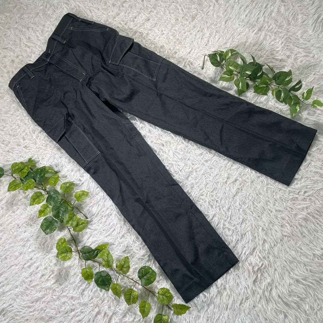 [COCOS Nobuoka] Work pants, 'L equivalent', Cargo pants, Dark gray, Workwear