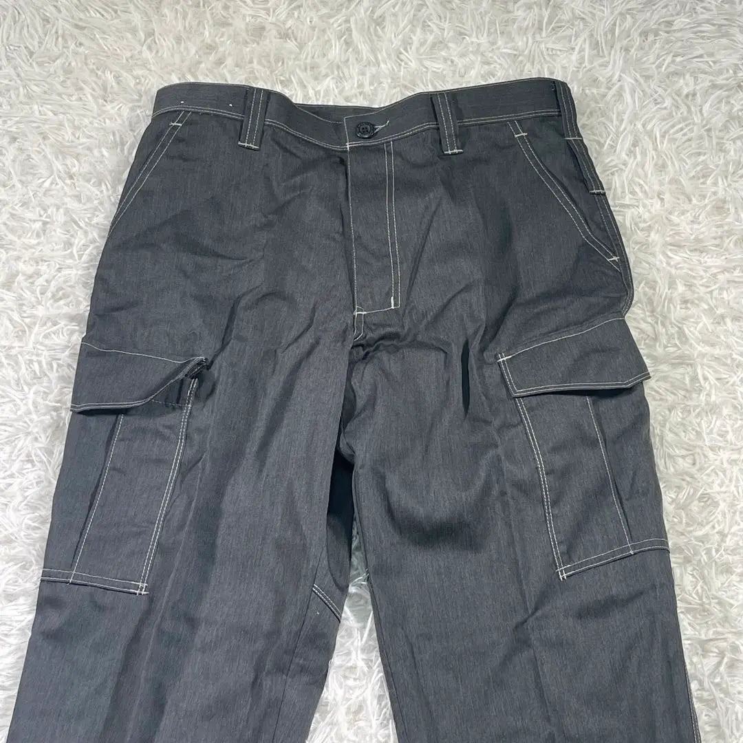 [COCOS Nobuoka] Work pants, 'L equivalent', Cargo pants, Dark gray, Workwear