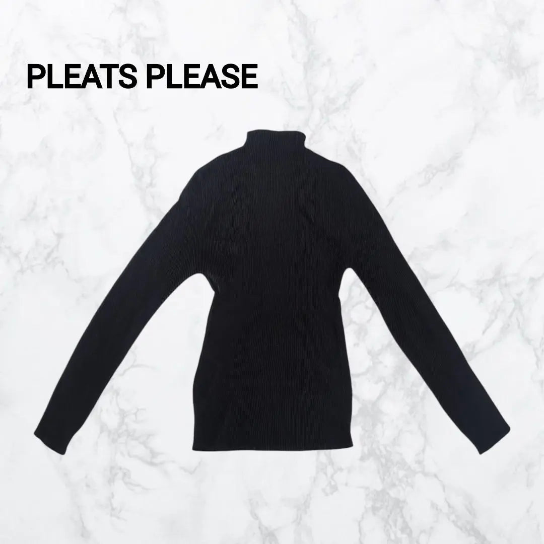 [Rare] Pleated Please Issey Miyake High Neck Pleated Tops