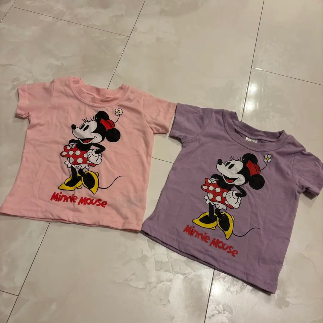 Conjunto de 2 camisetas de Minnie Mouse de Disney Twins