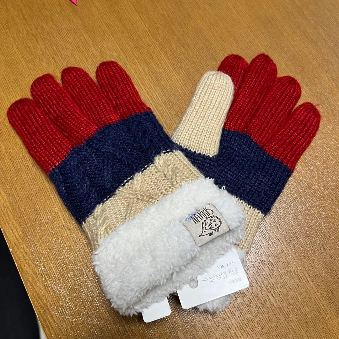 [New/Unused, with tag] Gloves with warm boa lining, women's free size