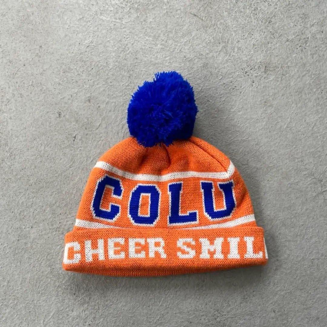 Bonbon knit hat, orange, blue