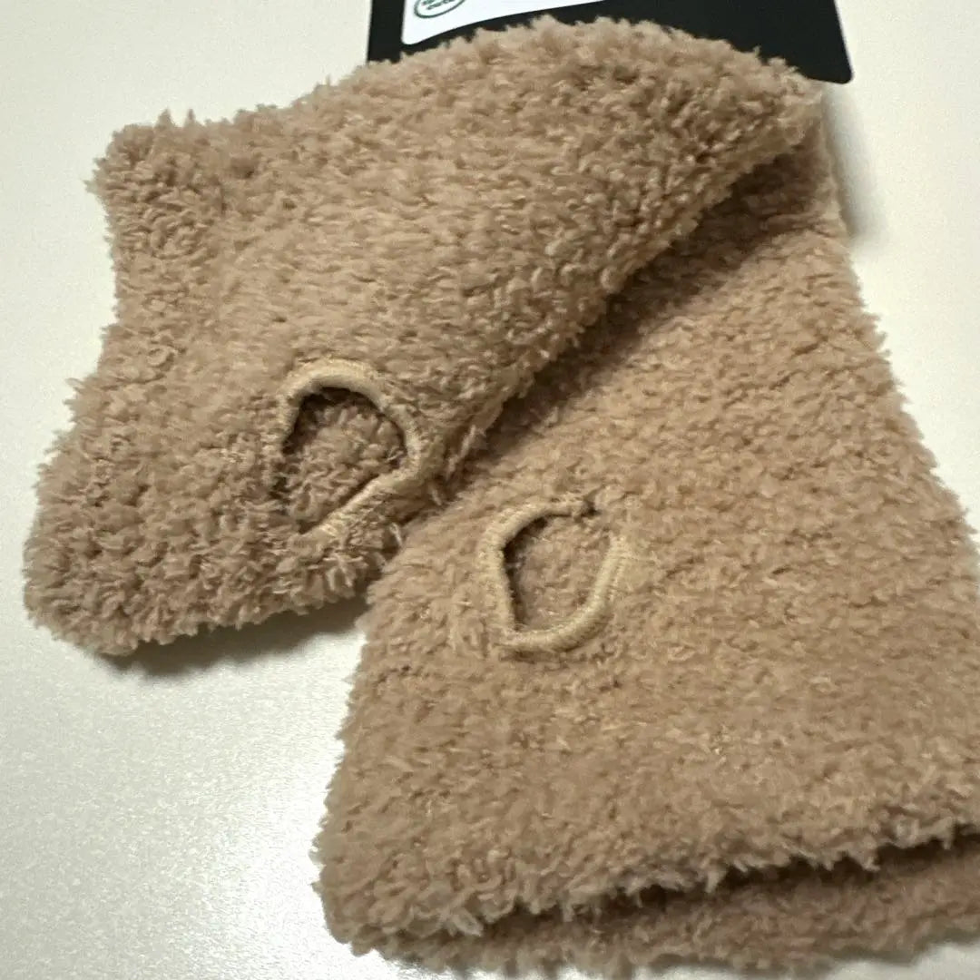 Small ♡ Fluffy hand warmer ♪ Beige brown