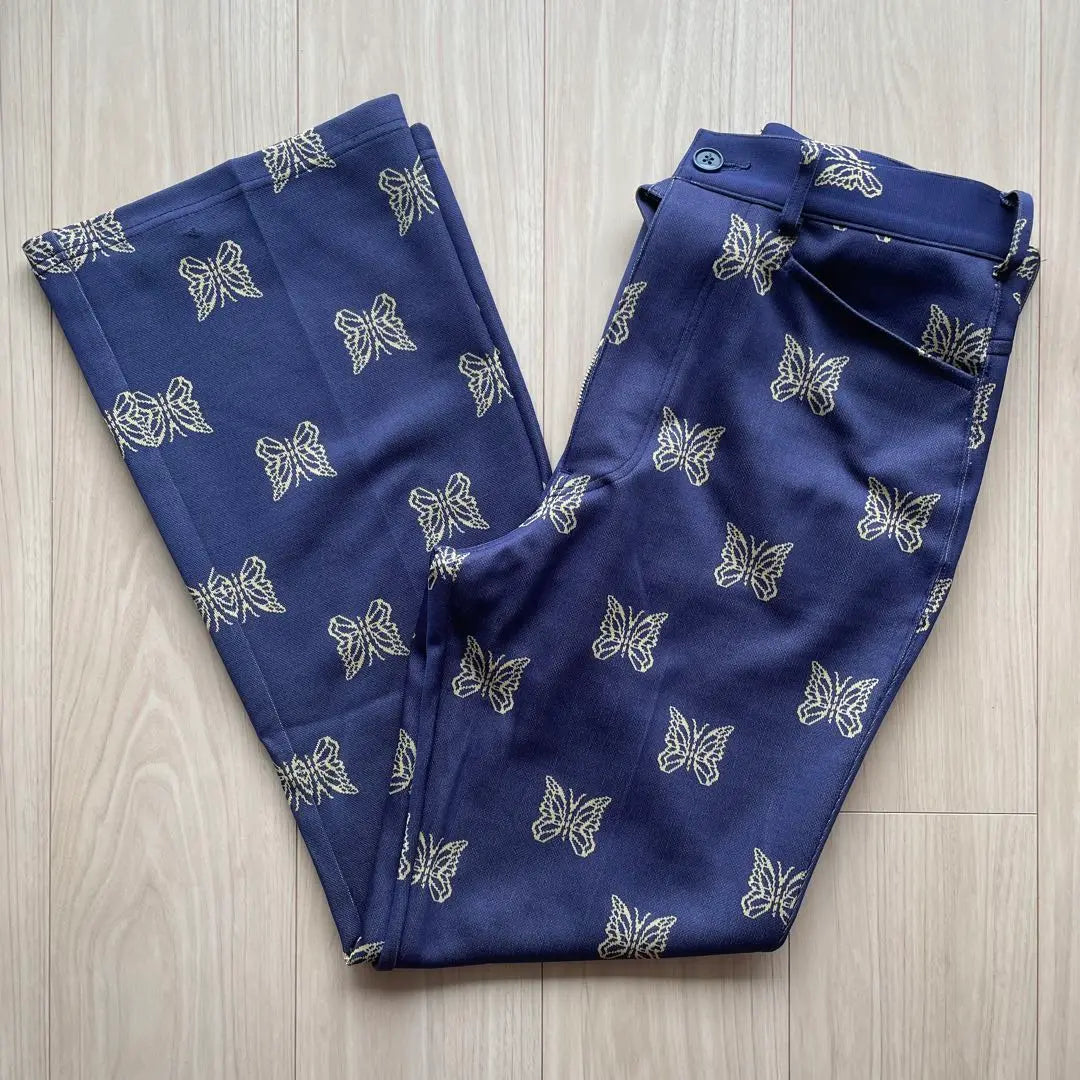 Needles Setup Papillon Pantalones De Chándal Con Estampado Integral En Azul | agujas セットアップ パピヨン ブルー 総柄 トラックパンツ