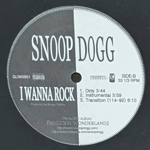 Snoop Dogg ‎Gangsta Luv The Dream Record