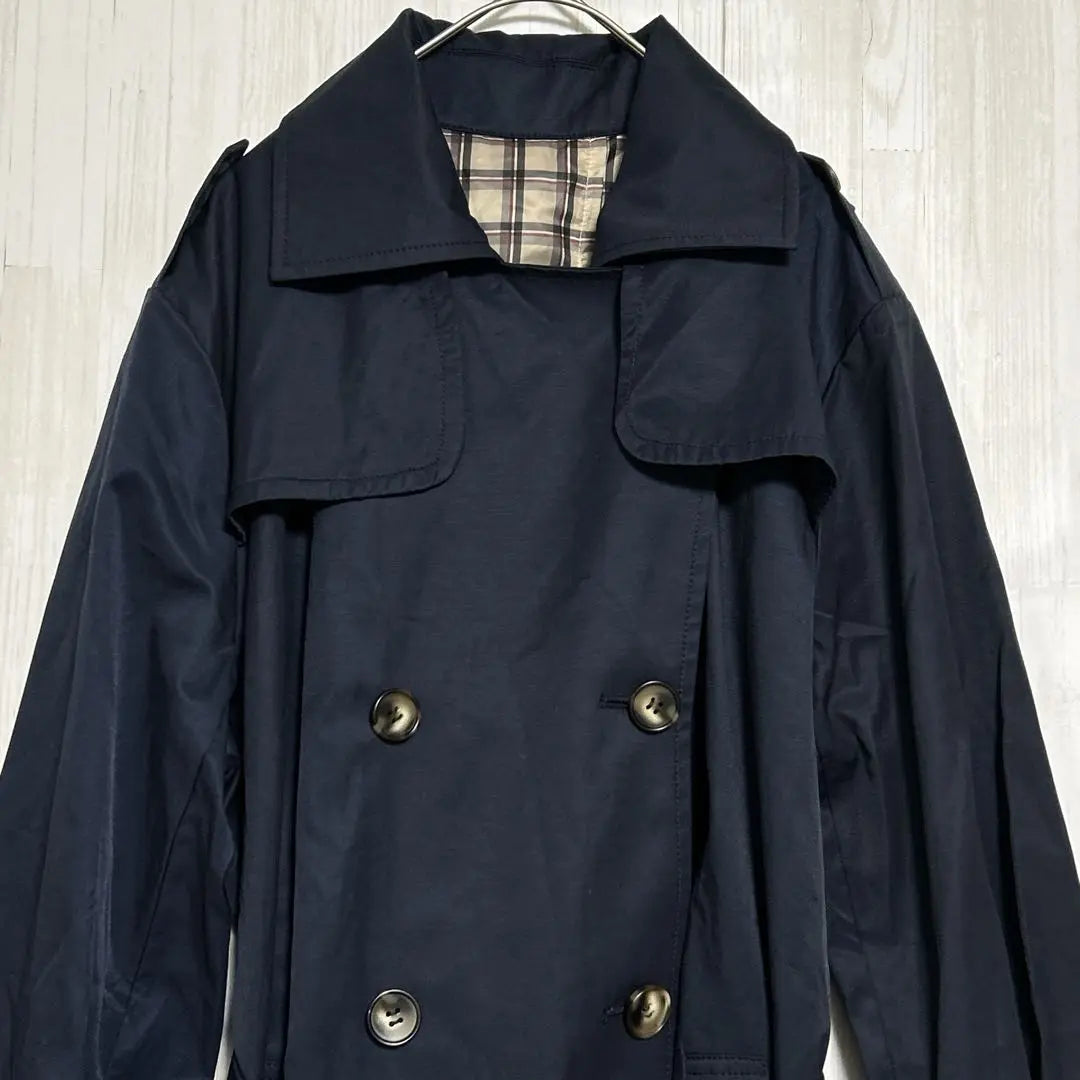 IEDIT Trench Coat Navy LL Size