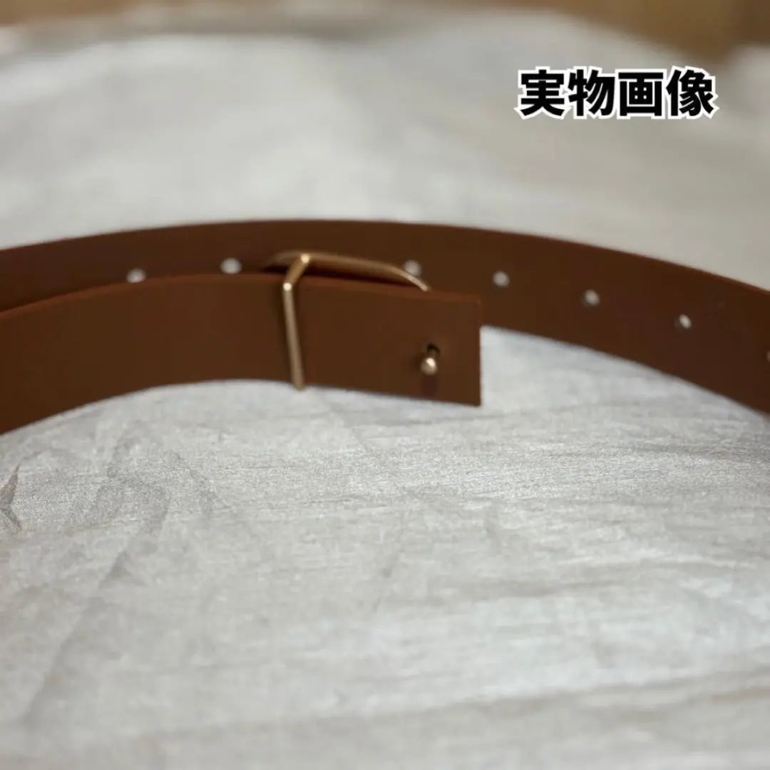 Women's belt Korea faux leather waist mark oval buckle