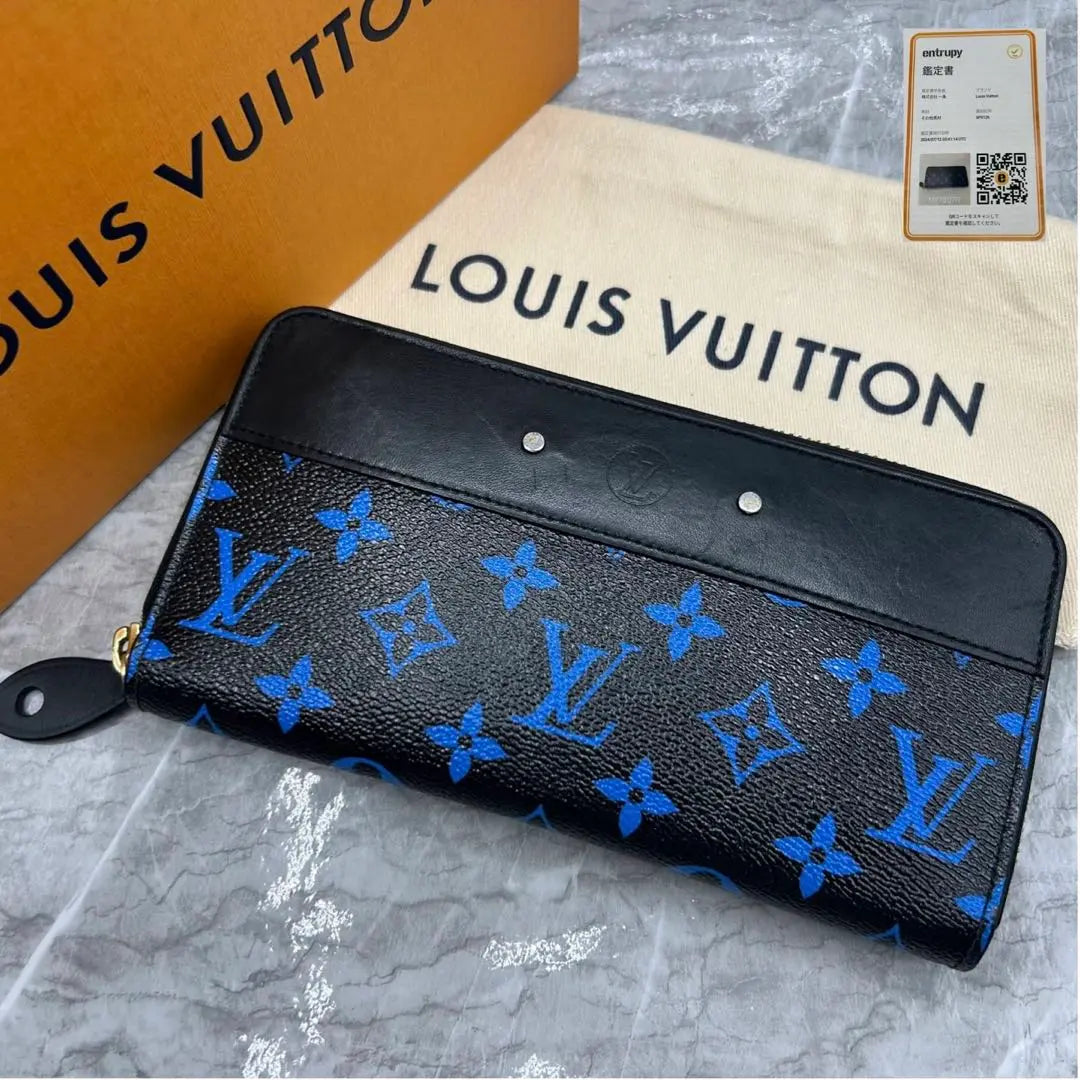 Monedero con cremallera y monograma de edición limitada de LOUIS VUITTON con certificado de autenticidad