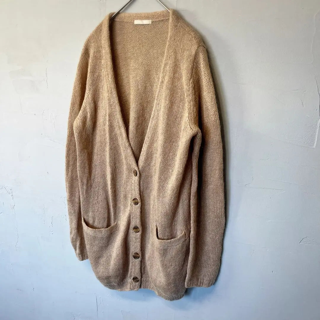 Urban Research Mohair Blend Cardigan Beige Size M to L