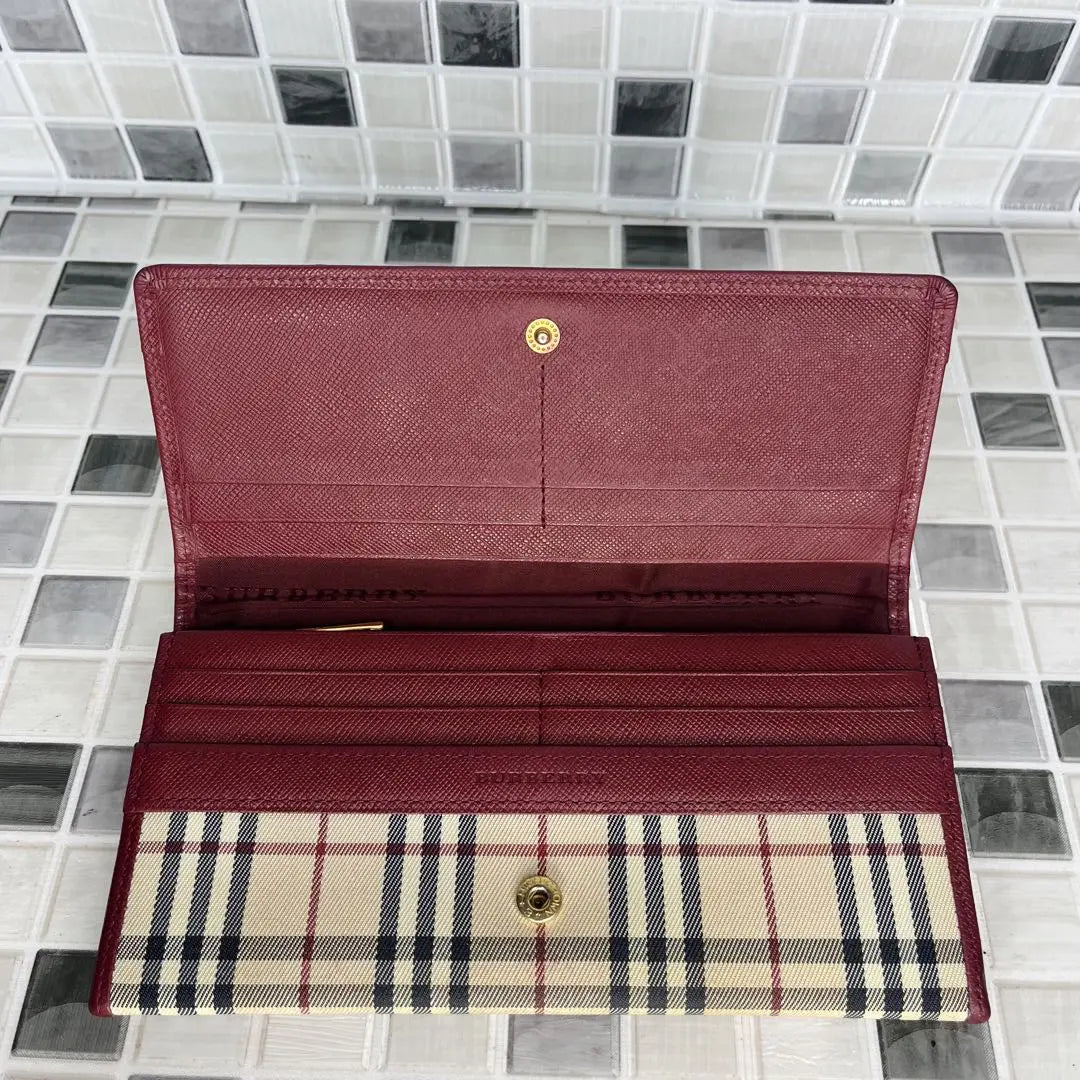 g45 Burberry long wallet bifold wallet