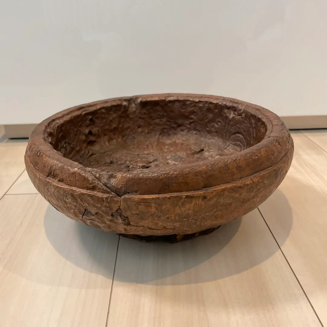 Africa Vintage Wood Bowl Large