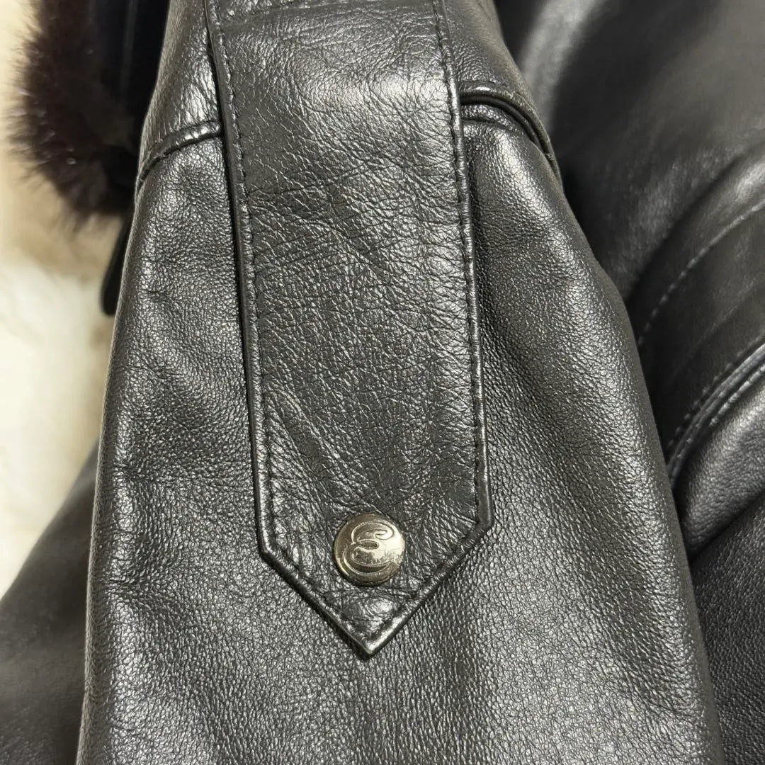 ✨ELITE Elite Leather Jacket Rare Model Black M