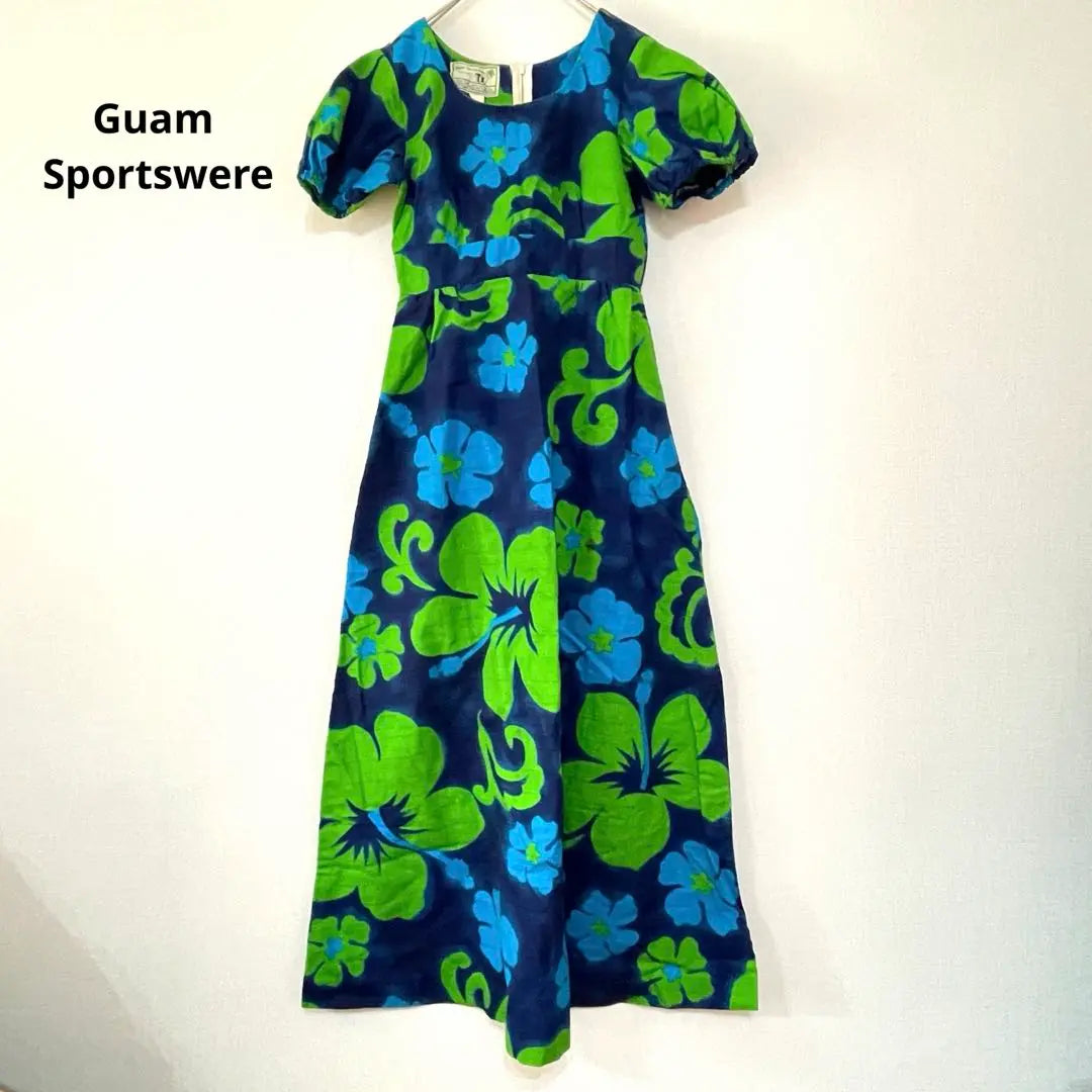 Made Ingum One Piece Short Sleeve Aloha Hawaii Flower Pattern | メイドイングアム　ワンピース　半袖　アロハ　ハワイ　花柄