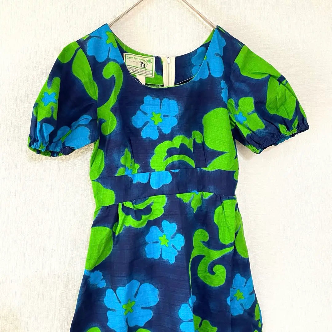 Made Ingum One Piece Short Sleeve Aloha Hawaii Flower Pattern | メイドイングアム　ワンピース　半袖　アロハ　ハワイ　花柄