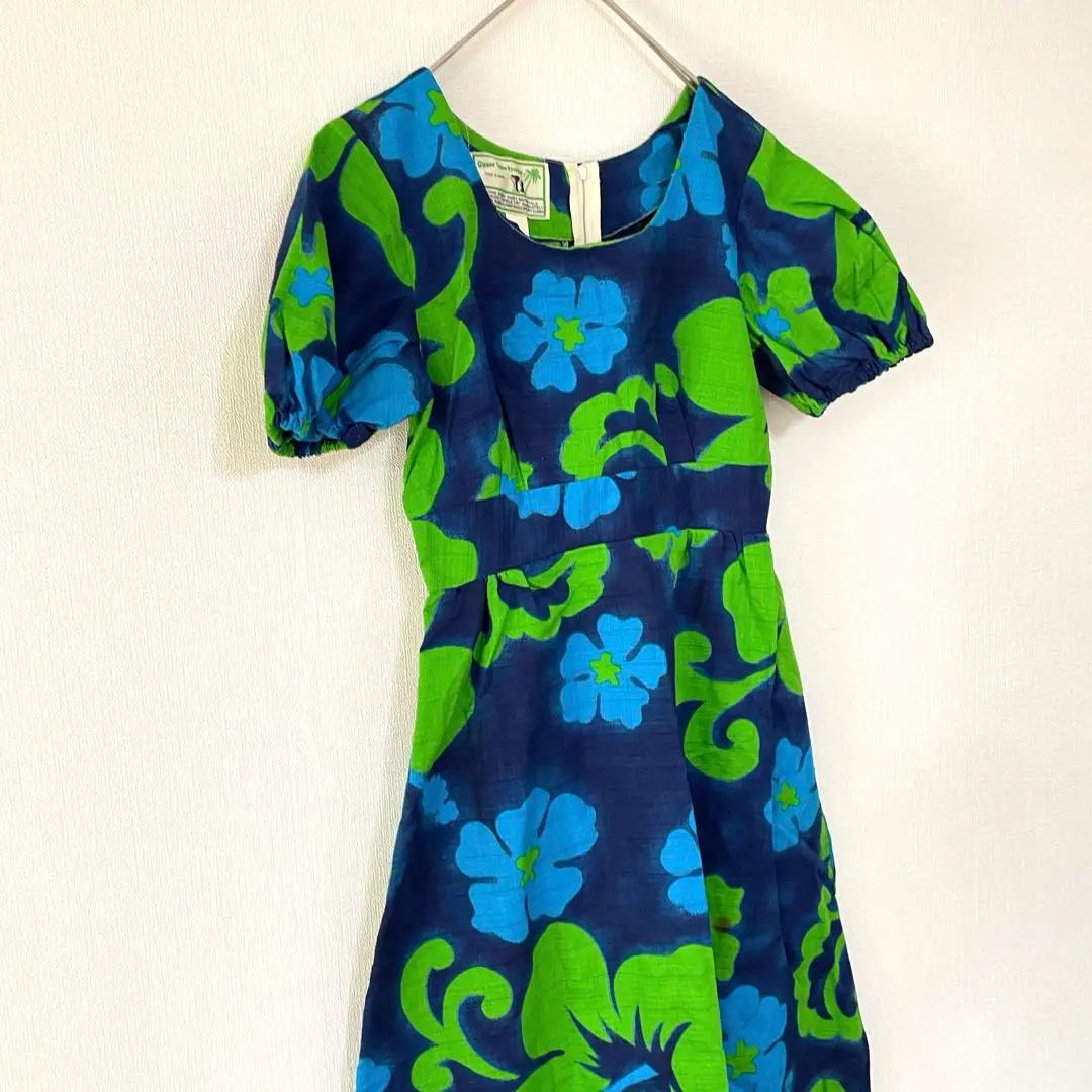 Made Ingum One Piece Short Sleeve Aloha Hawaii Flower Pattern | メイドイングアム　ワンピース　半袖　アロハ　ハワイ　花柄