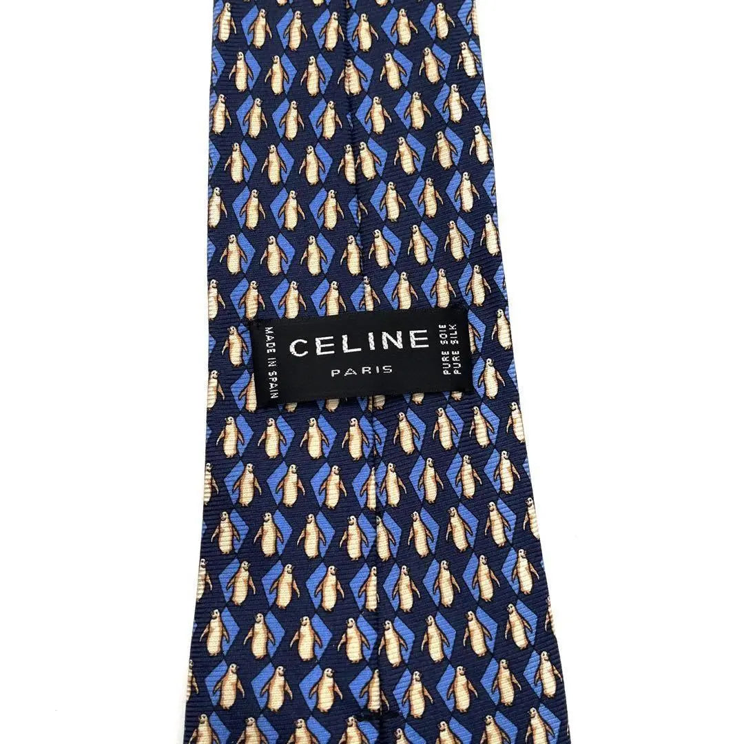 ■Super rare, beautiful condition■ CELINE Penguin tie for men, vintage, vintage clothing