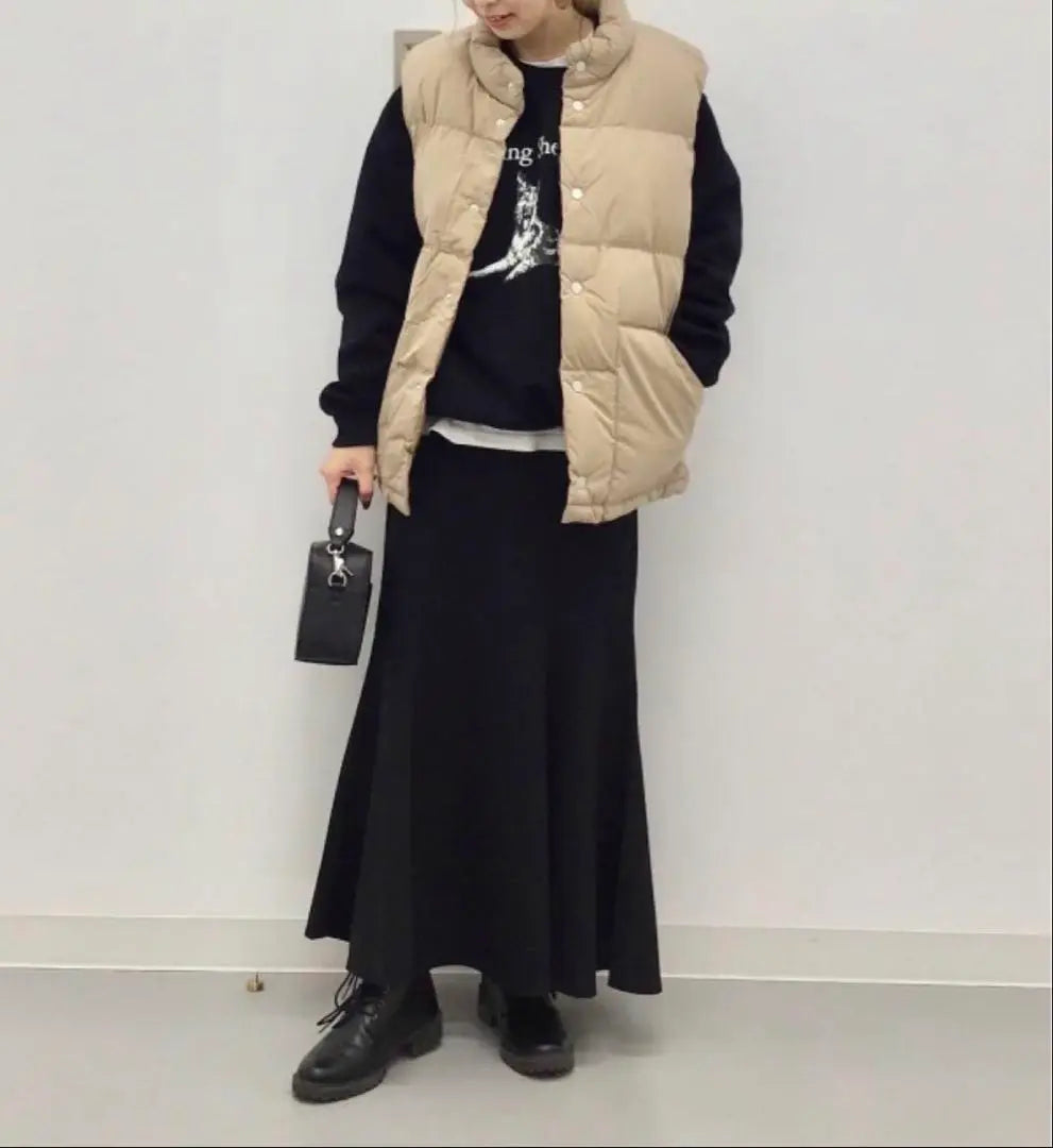 Geu Heat Quilted Best Beige M | ジーユー ヒートパデッドベスト ベージュ M