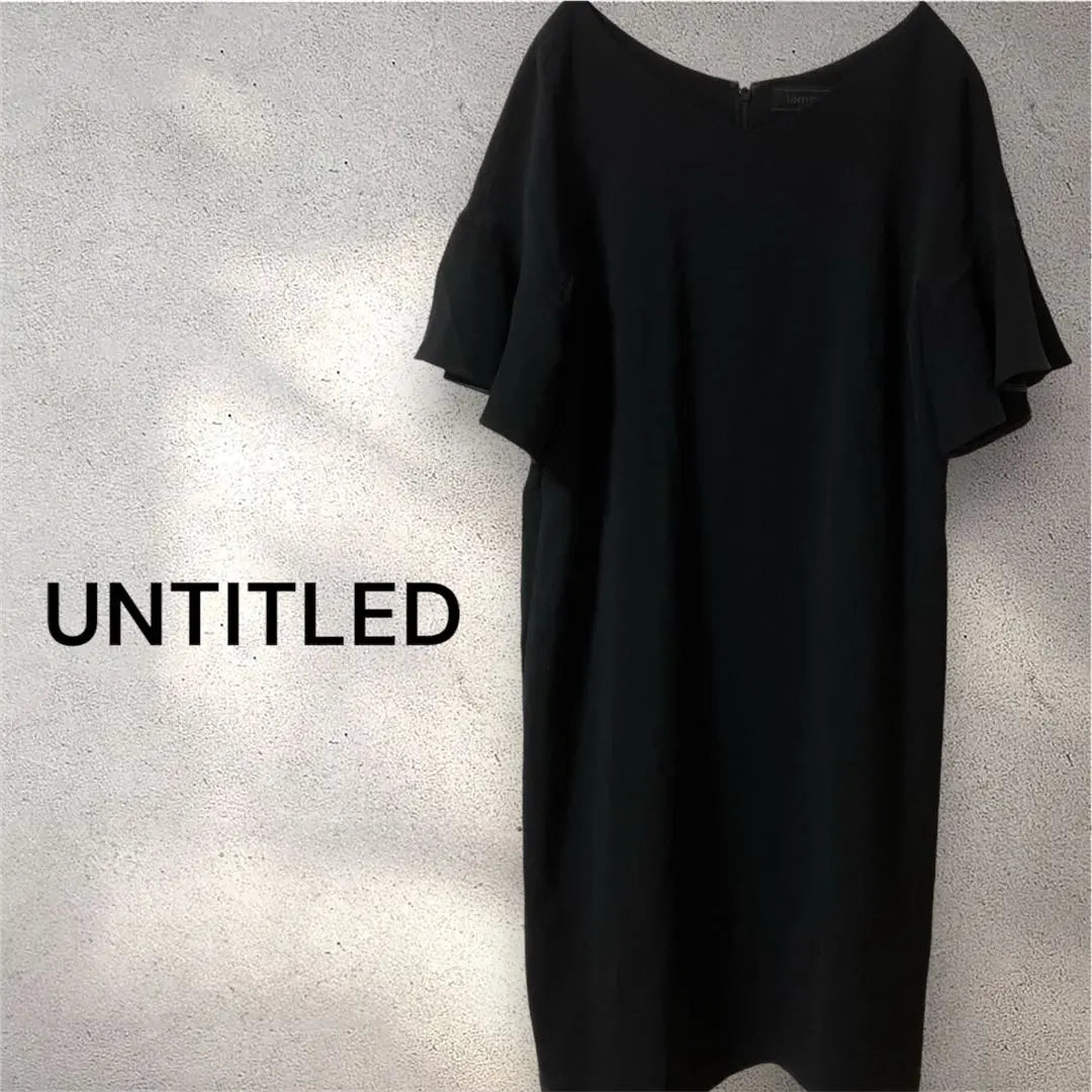 ☆Untitled☆ One piece black sleeve ruffles