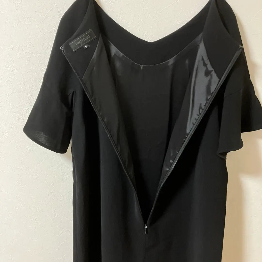 ☆Untitled☆ One piece black sleeve ruffles