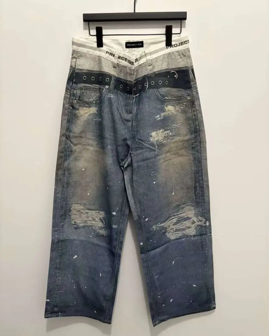 PROJECT G/R TROMPE-L'IL DENIM PANTS 2