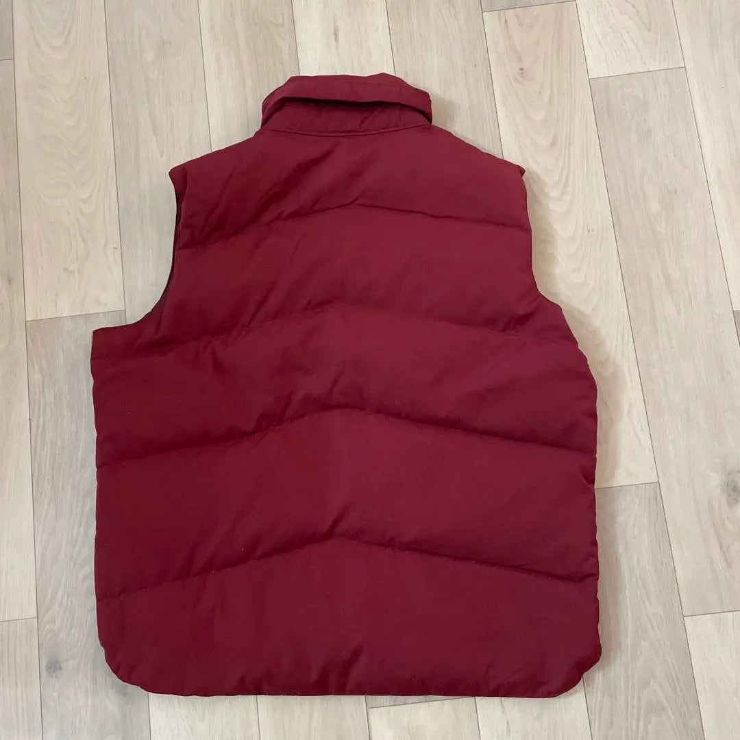 Academy Broadway Down Vest L Size Bordeaux Khaki