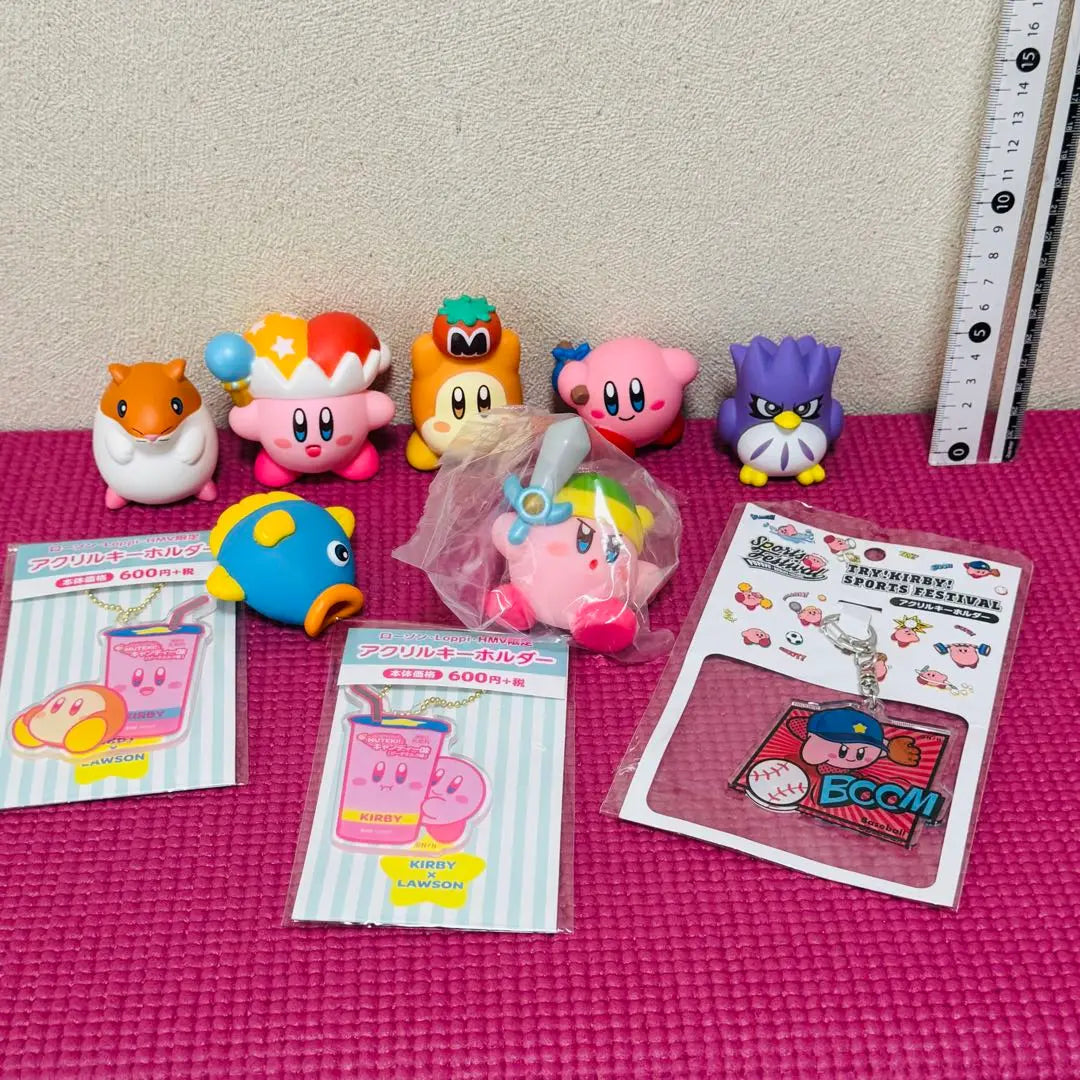 Summary Kirby Star Mini Figure Acrylic Keychain Set -