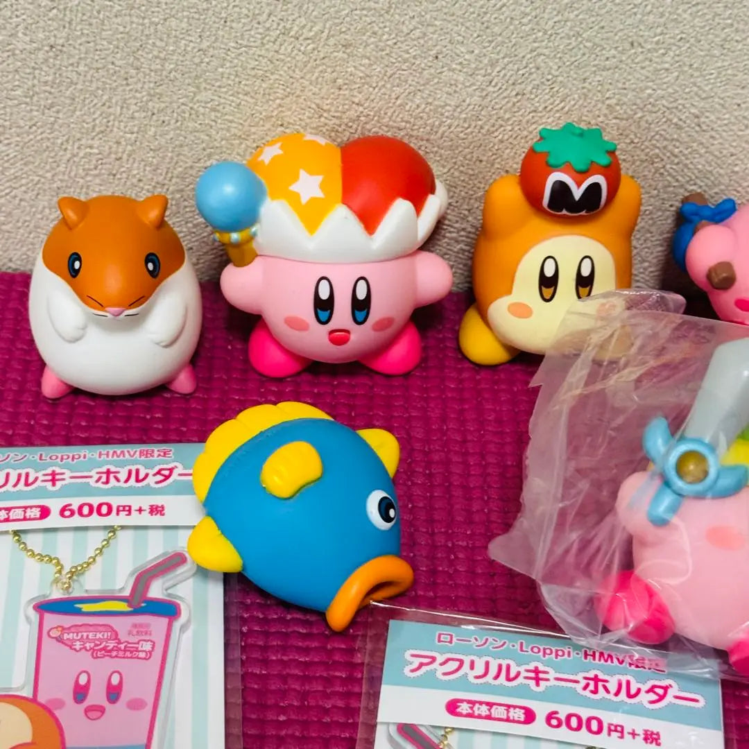 Summary Kirby Star Mini Figure Acrylic Keychain Set -