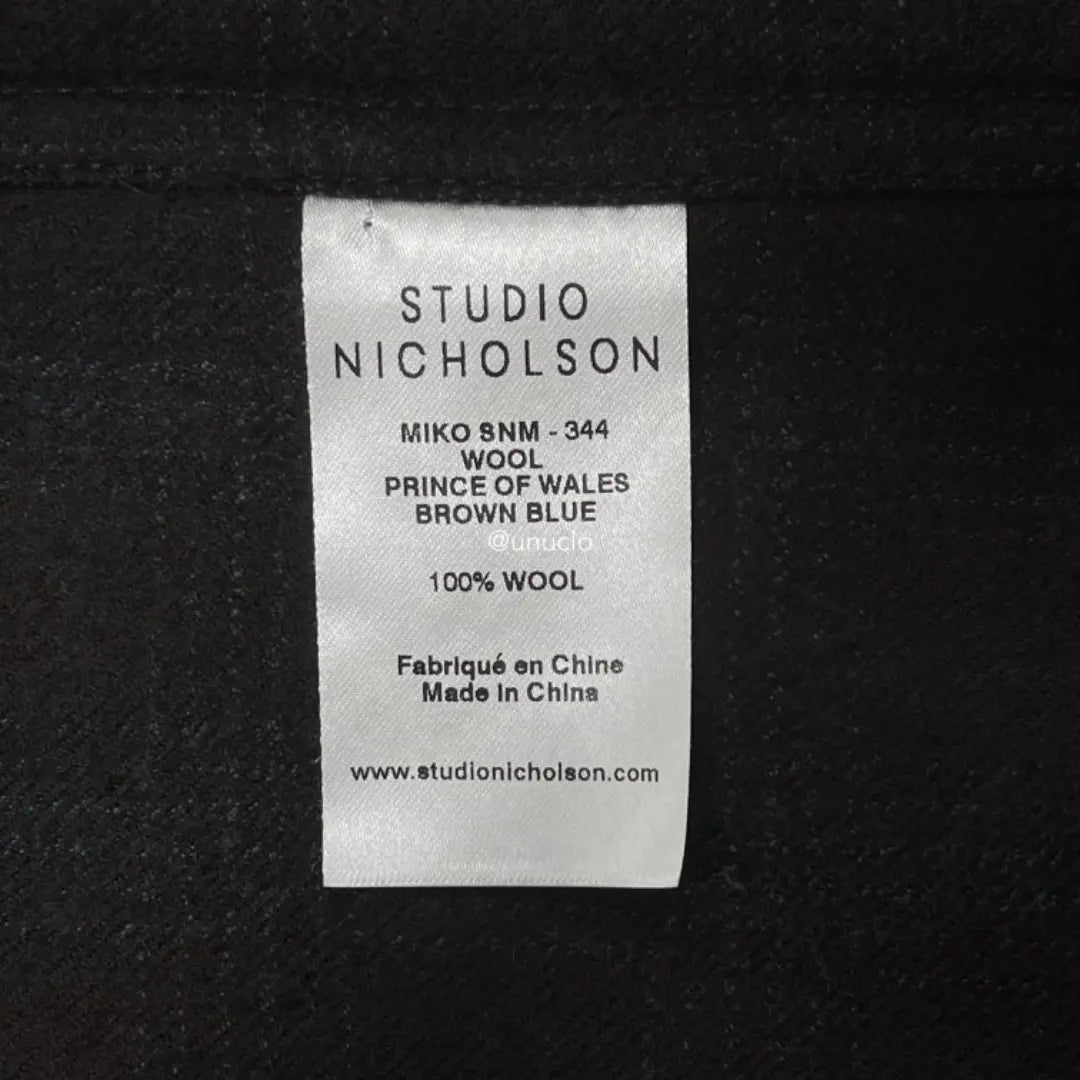 【20AW】ESTUDIO NICHOLSON｜CAMISA SNM-344 CH