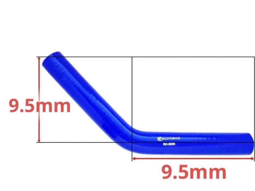 Manguera de codo de silicona de 5 mm SE45-015-BU<unused></unused>