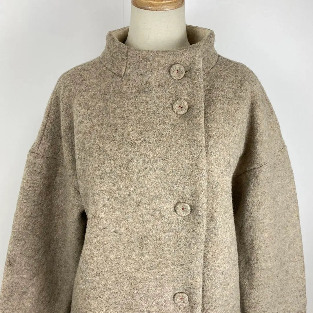 Beautiful condition nop de nod wool coat outerwear M | 美品 nop de nod ノップドゥノッド ウールコート アウター 羽織り M