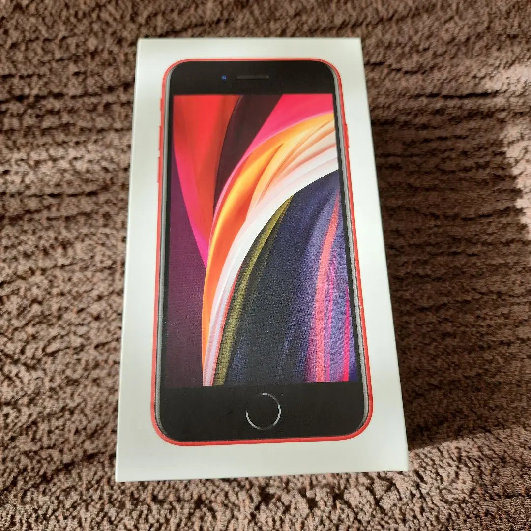 iphone SE 64GB red empty box