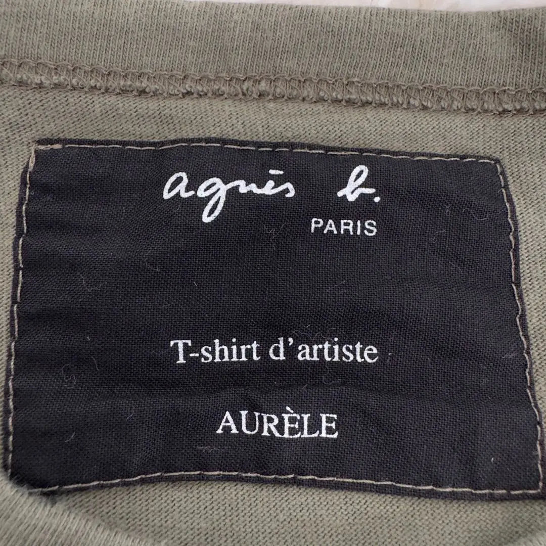 Rara camiseta del artista ✨AGNES B. × Aurele hecha en Francia | レア✨agnes b. × AURELE アーティストTシャツ フランス製