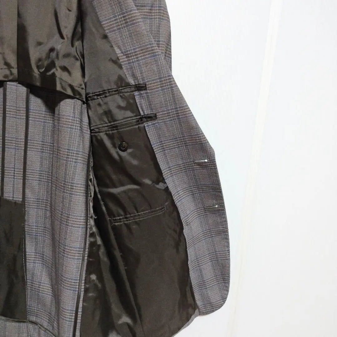 OHNO Jacket Business Jacket 60% Wool Glen Check Men's