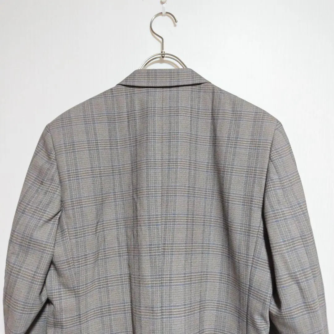 OHNO Jacket Business Jacket 60% Wool Glen Check Men's