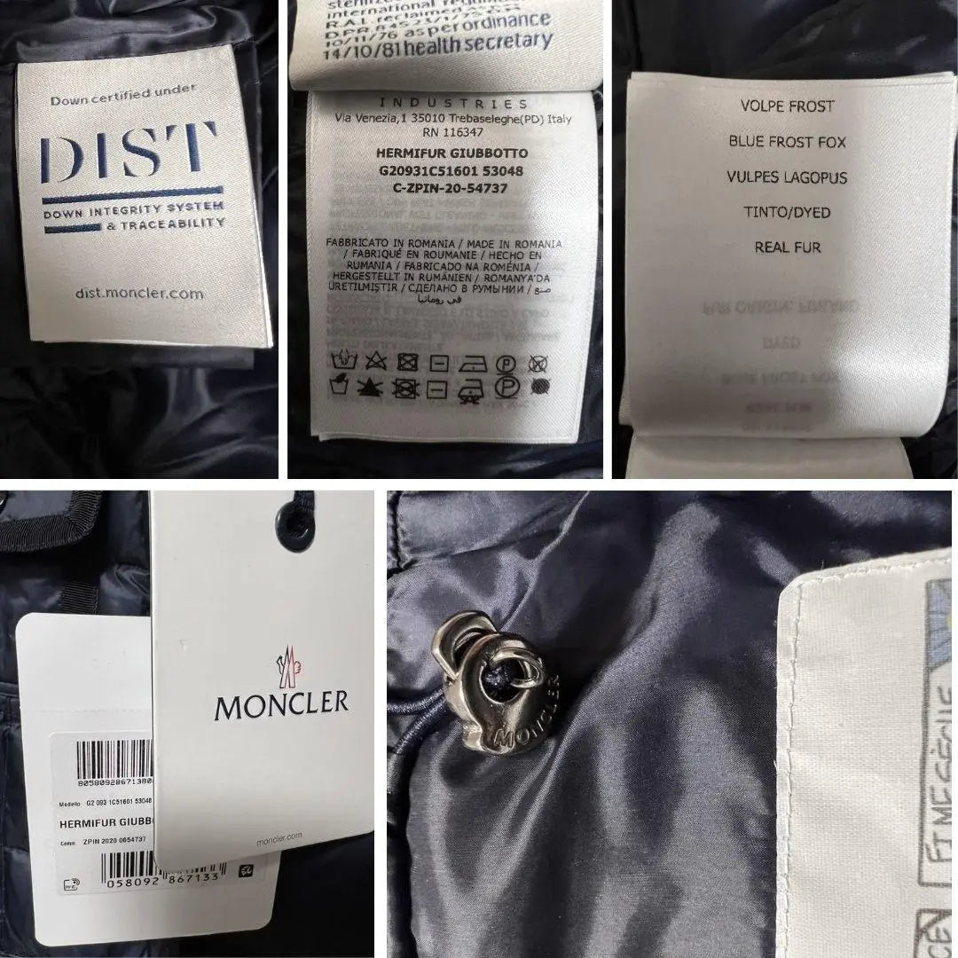 [New and unused] MONCLER Elmifer Down Jacket TG4 Navy Color